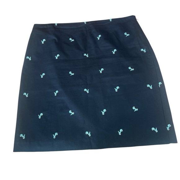 Talbots EMBROIDERED SCOOTER Skirt - Picture 1 of 7